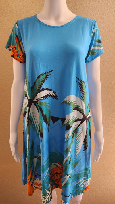 BARONG WAREHOUSE - WT50 - Duster Filipina House Summer Comfortable Dress - Short-Sleeve