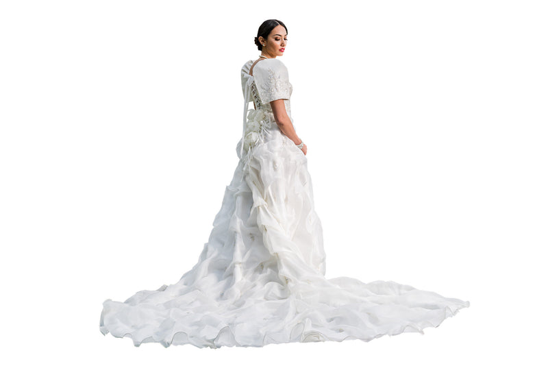 BARONG WAREHOUSE - ID01 Bridal Filipiniana Cloud Gown
