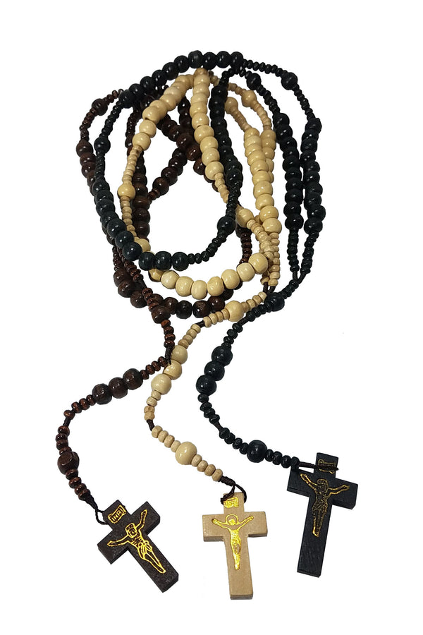 FR07 - Wooden Rosaries - Set of 3