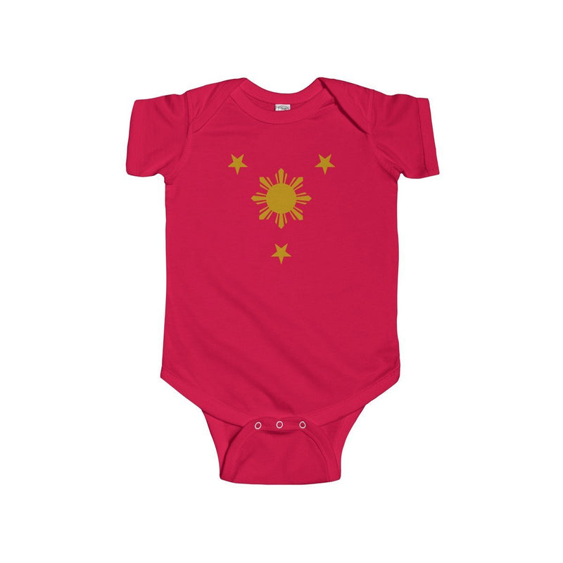 Three Stars & Sun - Infant Onesie 9 Colors Available 12M / Red Kids Clothes