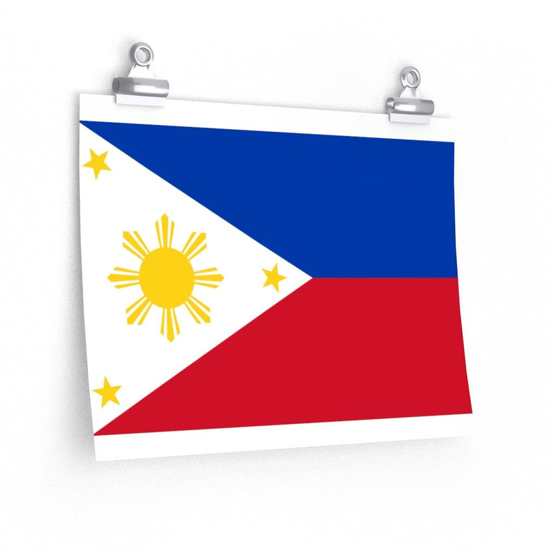 BARONG WAREHOUSE - Filipino Flag - Premium Matte Horizontal Poster 14 × 11