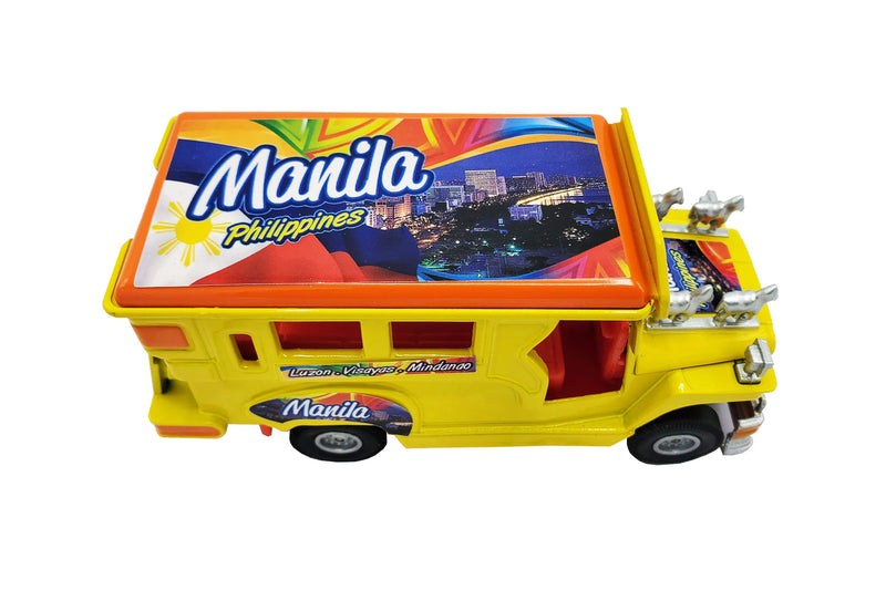 Barong Wrarehouse - Filipino Miniature Jeepney Diecast Figurine Philippine Flag Pinoy Pride Manila Edition