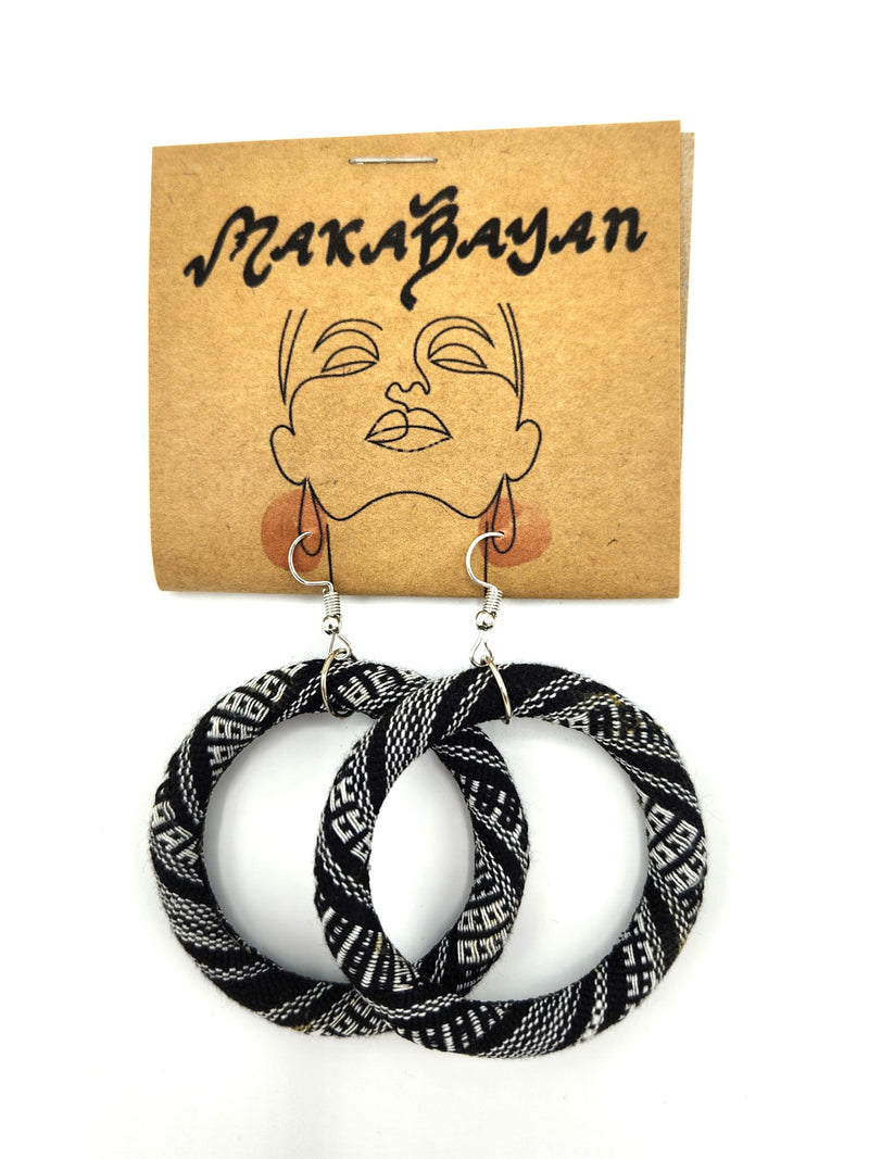 Makabayan Wear - Barong Warehouse - Yakan Earrings - Black