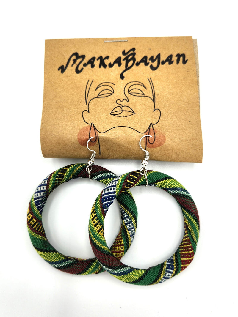 Barong Warehouse - Makabayan Wear - VMWE3 Yakan Earrings - Green
