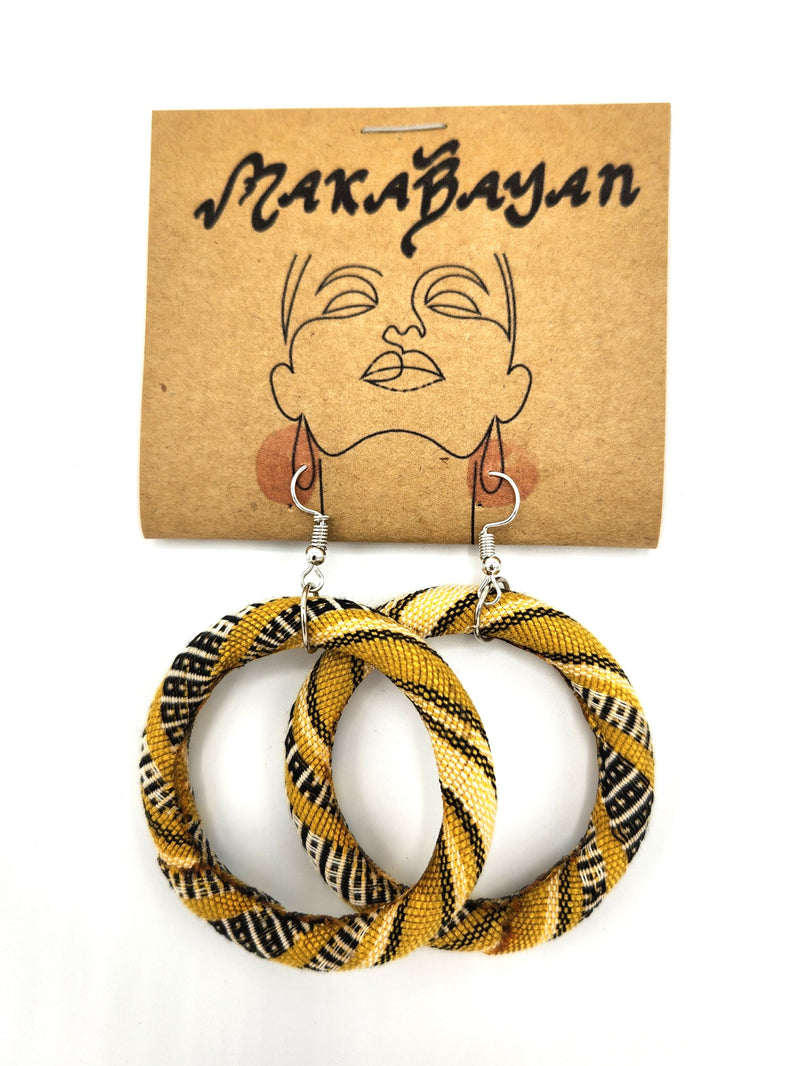 Barong Warehouse - Makabayan Wear - VMWE2 Yakan Earrings - Yellow
